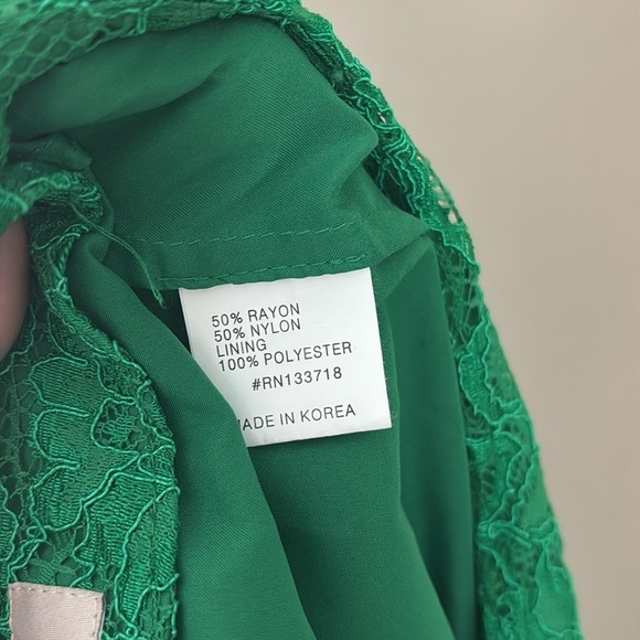 Anthropologie Mignon Doo Lace Veiled Pencil Skirt, Medium, Green - Picture 8 of 8